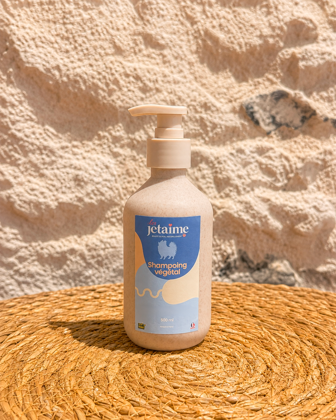 Shampoing végétal naturel pour chien Les Jetaime, flacon 500 ml